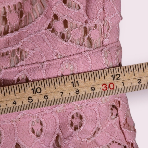 NWT Lulus XS Unlimited Love Dusty Pink Lace Trumpet Midi Dress Spaghetti Strap - Picture 11 of 11